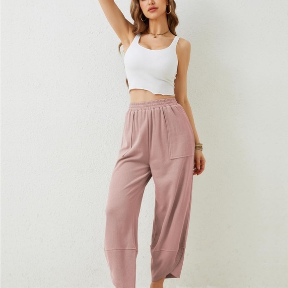 Dokotoo Women's Pink Wide Leg Pants - Picture 7 of 10